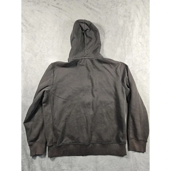 Polo Ralph Lauren Hoodie Mens Large Black Full Zip Fleece Sweatshirt Pony Jacket